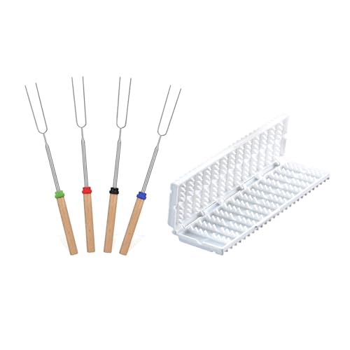 Barbecue Fleischspießmaschine Schnelle Tragbare Fleischspießkiste Mit Bratgabeln Easy Spießwerkzeuge Roman Fleisch Kebab Maker Barbecue Kebab Fleisch Piercer von WZBHCZLJ