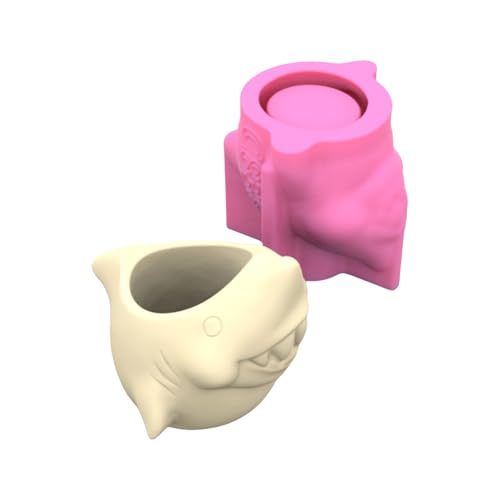 Heftige Fischförmige Silikonform Sukkulente Pflanzentöpfe Formplainter Crafting Werkzeug Silikontextur Sukkulente Töpfe Formen von WZBHCZLJ