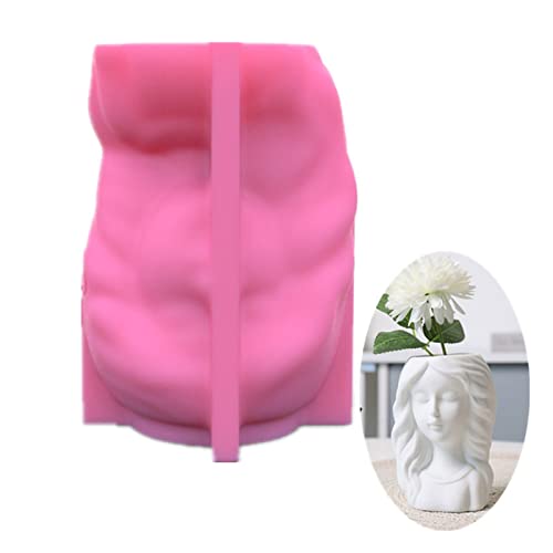 Kleine Mädchen Gips Silikonform Sukkulenten Concreten Blumentöpfe Vase Gips Zement Tonform Kerzenhalter Form Form von WZBHCZLJ