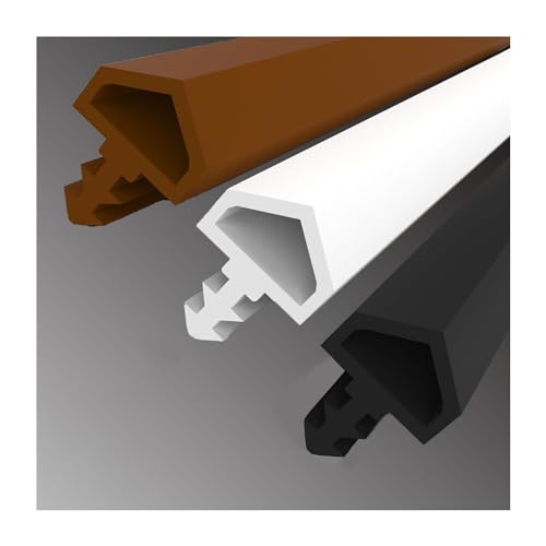 Türdichtung Gummi –Türdichtung Weiß, Selbstklebende Türdichtungsband, 25m-8mm Rolle, Dichtstreifen für Türen & Fenster, Schall- und Kälteschutz (weiß 25m×8mm×5mm) von WZERHO