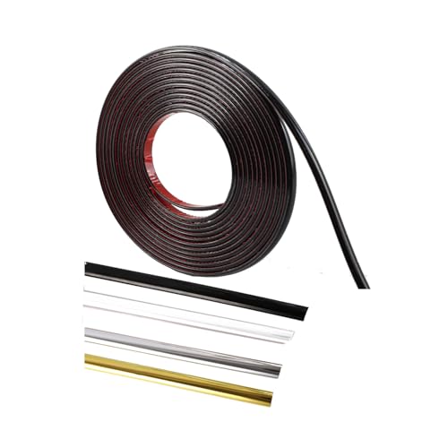 3.5M Schwarz Zierleisten Selbstklebend,Stuckleisten Decke,Deckenleisten Styropor,Deckenleisten Selbstklebend,Paneele Wand Selbstklebend,Zierleisten Holz,Wandleisten Selbstklebend (schwarz 3.5m) von WZERHO