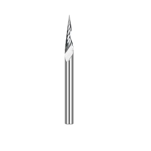 WZFC 1pc 3.175 Mm Schaft -V -Formspitze Schnitzschneider Fräser,30dx0.2 von WZFC