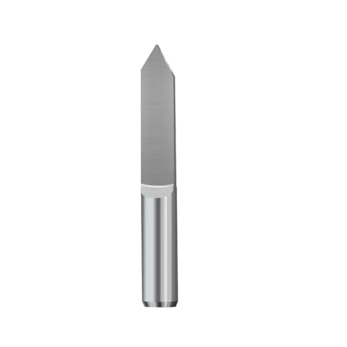 WZFC 1pc 6mm Schaft V Form Gravur Bit Flacher Tipps -PCB -Gravur Bit Carbid CNC Router Fräsenschneider,6x0.2x60d von WZFC