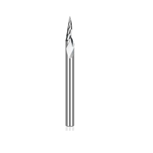 WZFC 1pcs V Shape Tip Carving Cutter PCB 3D Engraving Bit Carbide Bit,6,35 Mmx45dx0.3 von WZFC