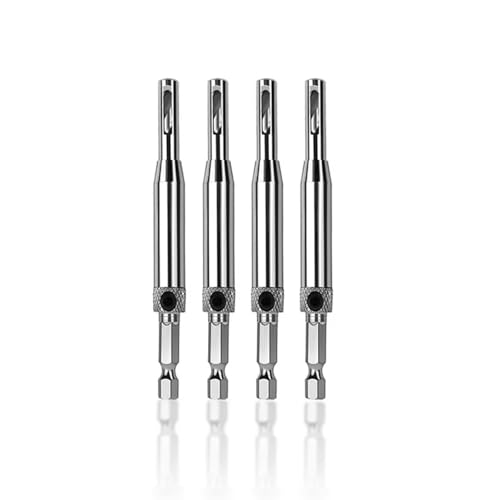 WZFC 6 Mm Schaft HSS Selbst Zentrierende Scharnierbohrer -Bits Für Holzbearbeitungswerkzeuge Türschraubenloch Sägen -Mittelbohrbits,4pcs von WZFC