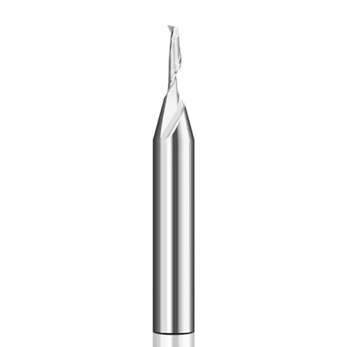 WZFC 8mm Schaftgravur Bit Single Flötenkarbid Spiralendmühle Gerade Shank HSS -Mahlschneider Werkzeuge,8x8x30x120mm von WZFC