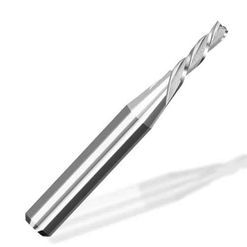 WZFC Down Cut Router Bit 1/4 Shank 3 Flute Spiral Milling Cutter For Woodworking Carbide End Mill CNC Cutter,6.35x19.05x64mm WZFC Down Cut Router Bit 1/4 Shank 3 Flute Spiral Milling Cutter For Woodworking Carbide End Mill CNC Cutter,6.35x19.05x64mm von WZFC