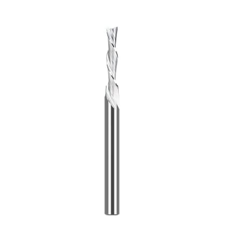 WZFC Down Cut Router Bit 1/8 Shank Carbid Mahlen Cutter 2 Flöte CNC -Maschine Endmühle Für Holzbearbeitung Zum Schneiden, 3.175x2x17x45L von WZFC