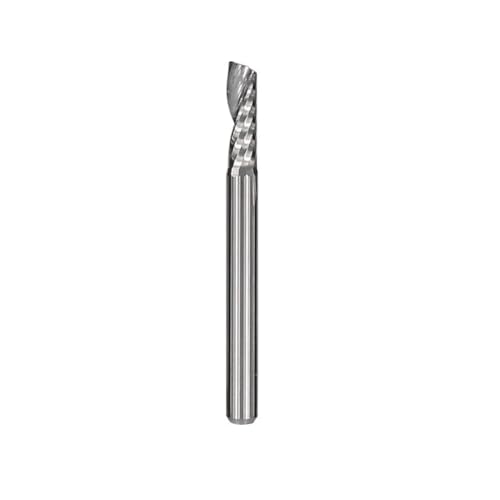 WZFC Einzelflöte -Mühlenschneider Spiral CNC Router Bits Wolfram Carbid End Mill CNC Cutter Für Holzbearbeitung,6x6x42x70mm von WZFC