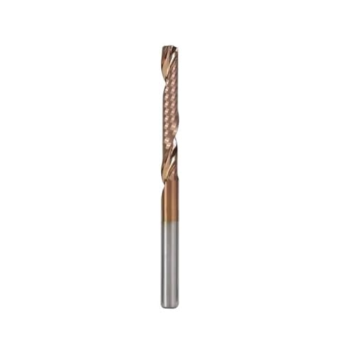 WZFC Ende Mahlschneider 1/8 "Schaft -Ticn Beschichtete Carbid End Mill Einflöte CNC Router Bit Für Aluminiumkupferschneidung,3.175x1.5x8x40mm von WZFC