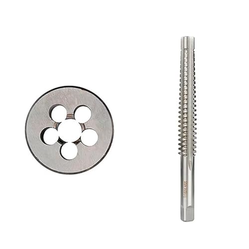 WZFC Metric Trapezoidal 2pcs Left Hand Screw Thread Tap And Dies Set For Metalworking, TR14x3 von WZFC