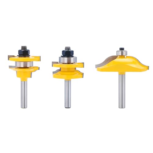 WZFC Rail & Starte Router Bits 6,35 Mm Schaft Match Standard Ogee Door Messer Holzbearbeitungsschneider von WZFC