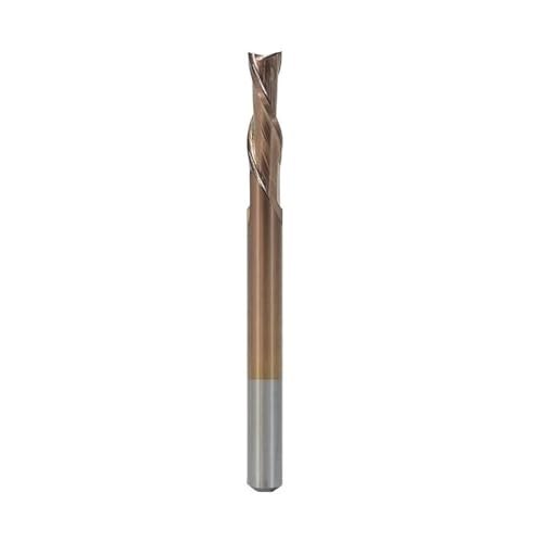 WZFC Spiralendmühle 2 Flöte Downcut Router Bit Carbid End Mill Für Holzbearbeitungswerkzeug CNC Cutter,3.175x2.5x15x45l von WZFC