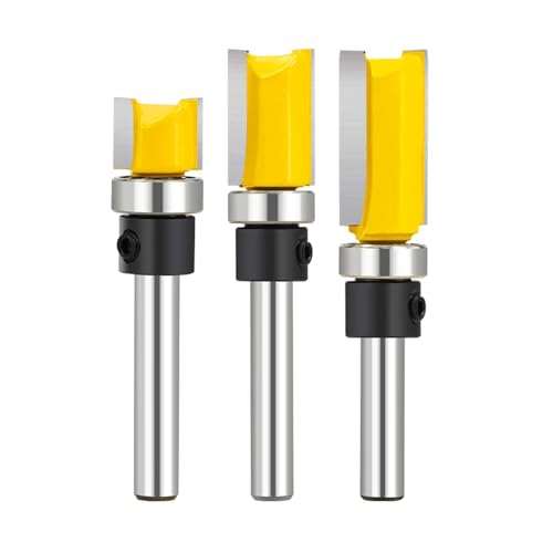 WZFC Straight Bit 1/4" Shank 3pcs Tungsten Carbide Double Flute Router Bits Milling Cutter For Wood Woodwork Tool WZFC Straight Bit 1/4" Shank 3pcs Tungsten Carbide Double Flute Router Bits Milling Cutter For Wood Woodwork Tool von WZFC