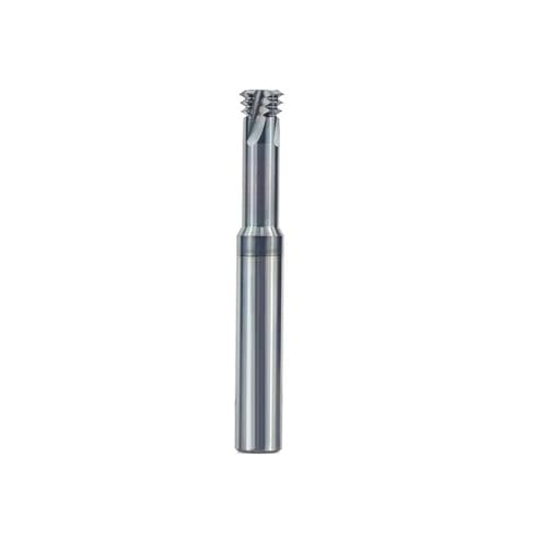WZFC Thread Milling Cutter Metric Thread End Mill 3 Flute 60 Degree Tungsten Carbide Bit For Metal Aluminum Cutting, M10x1.5xD8x60 von WZFC