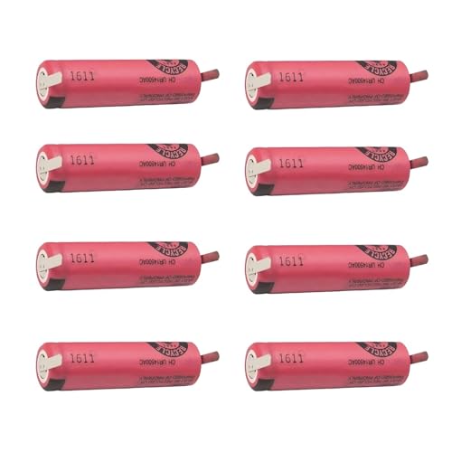 WZGLL Original UR14500AC Akku, Wiederaufladbarer Akku 3,7 V 740 MAh (kompatibel Mit Braun Oral-B IO-Serie IO4, IO5, IO6, IO7, IO8, IO9, IO10) Ersatzakku for Zahnbürsten- Und Rasierapparate(8PCS) von WZGLL