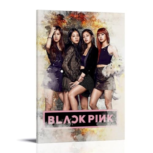 WZHDUDU Blackpink Albumcover von beliebten Künstlern, Leinwandposter, Wandkunst, dekoratives Gemälde, Schlafzimmer, 20 x 30 cm, Rahmenstil WZHDUDU Blackpink Albumcover von beliebten Künstlern, Leinwandposter, Wandkunst, dekoratives Gemälde, Schlafzimmer, 20 x 30 cm, Rahmenstil von WZHDUDU