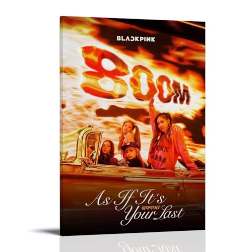 WZHDUDU Blackpink Albumcover von beliebten Künstlern, Leinwandposter, Wandkunst, dekoratives Gemälde, Schlafzimmer, 20 x 30 cm, Rahmenstil WZHDUDU Blackpink Albumcover von beliebten Künstlern, Leinwandposter, Wandkunst, dekoratives Gemälde, Schlafzimmer, 20 x 30 cm, Rahmenstil von WZHDUDU