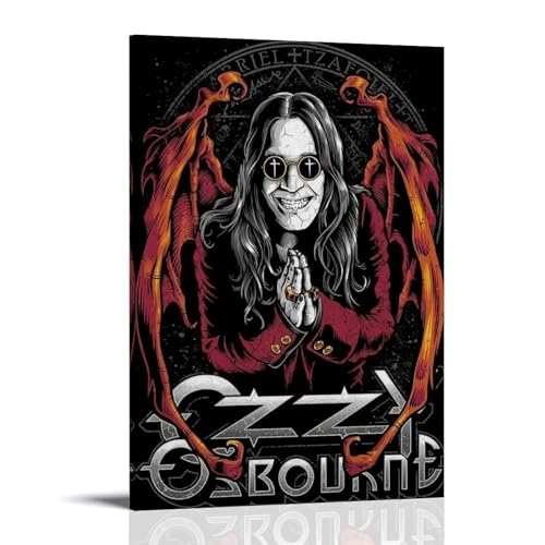 WZHDUDU Ozzy Osbourne Leinwandposter mit Albumcover beliebter Künstler, Wandkunst, dekoratives Gemälde, Poster, 20 x 30 cm, Rahmenstil WZHDUDU Ozzy Osbourne Leinwandposter mit Albumcover beliebter Künstler, Wandkunst, dekoratives Gemälde, Poster, 20 x 30 cm, Rahmenstil von WZHDUDU