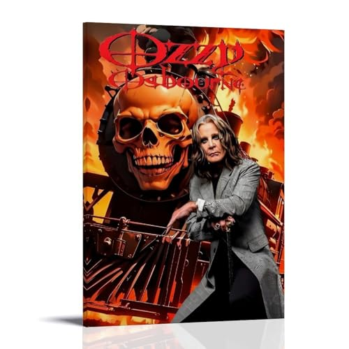 WZHDUDU Ozzy Osbourne Leinwandposter mit Albumcover beliebter Künstler, Wandkunst, dekoratives Gemälde, Schlafzimmer, Gemälde, Poster, 40 x 60 cm, Rahmenstil WZHDUDU Ozzy Osbourne Leinwandposter mit Albumcover beliebter Künstler, Wandkunst, dekoratives Gemälde, Schlafzimmer, Gemälde, Poster, 40 x 60 cm, Rahmenstil von WZHDUDU