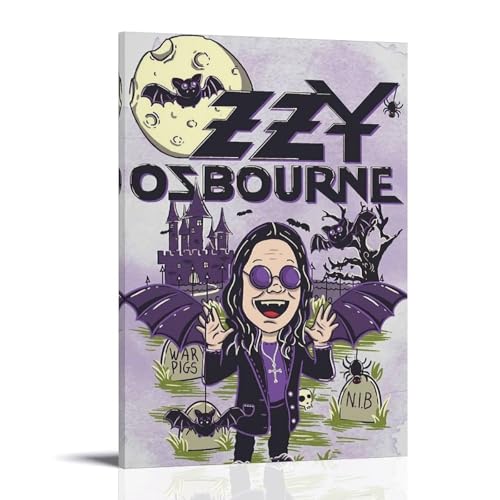 WZHDUDU Ozzy Osbourne Leinwandposter mit Albumcover beliebter Künstler, Wandkunst, dekoratives Gemälde, Schlafzimmer, Gemälde, Poster, 40 x 60 cm, Rahmenstil WZHDUDU Ozzy Osbourne Leinwandposter mit Albumcover beliebter Künstler, Wandkunst, dekoratives Gemälde, Schlafzimmer, Gemälde, Poster, 40 x 60 cm, Rahmenstil von WZHDUDU
