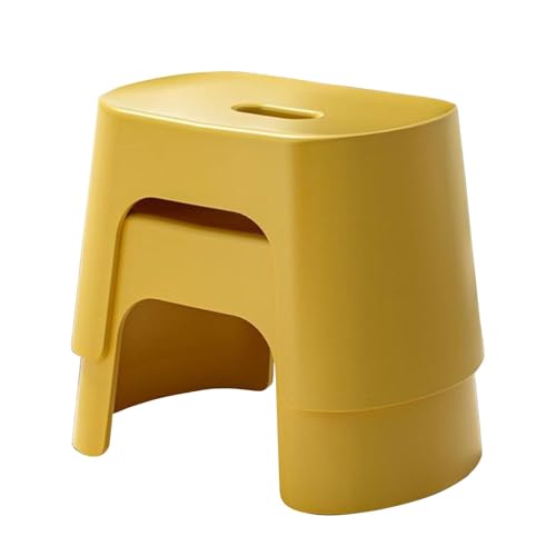 2er-Pack stapelbare, dicke, rutschfeste Fußhocker, geeignet for Badezimmer, Flure, Wohnzimmer, Nagelstudios und Schönheitssalons(2- White) von WZIRDCTWB