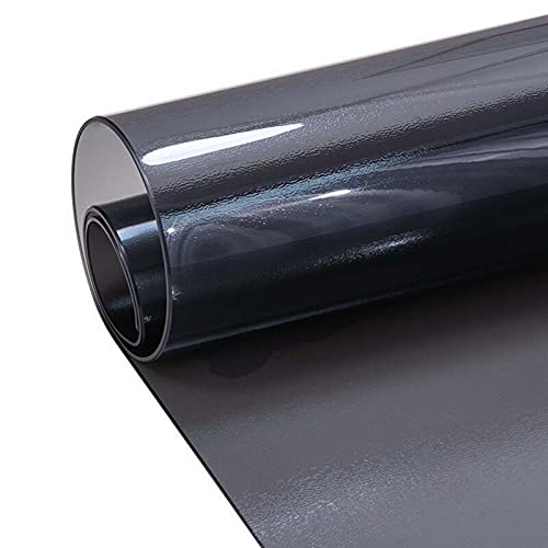 Bodenschutzmatte,Tischfolie Transparente PVC Folie Tischschutzfolie Abwaschbar,Clear Stuhlmatte, Hartbodengebrauch, 1.5 MM Schwarz transparente Office Home Bodenschutzmatte Stuhlmatten,Hartboden Recht von WZRIOP