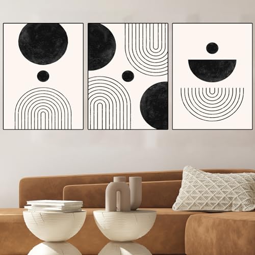 WZXGHE Abstrakte LeinwandBilder,Geometrisches Kunstdruck Poster Set,Moderne Nordische Linien Bilder Leinwand,für Wohnzimmer Schlafzimmer Deko Poster, Ungerahmt (B,3x40x60cm) von WZXGHE
