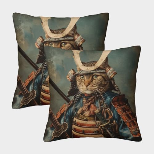 WZXYMXDP Katze 2 Stück Kissenbezug, Thema Deko Kissenhülle Sofa Kätzchen Kissenbezüge Outdoor Garten Versteckter Reißverschluss Innen Deko 50x50cm WZXYMXDP Katze 2 Stück Kissenbezug, Thema Deko Kissenhülle Sofa Kätzchen Kissenbezüge Outdoor Garten Versteckter Reißverschluss Innen Deko 50x50cm von WZXYMXDP