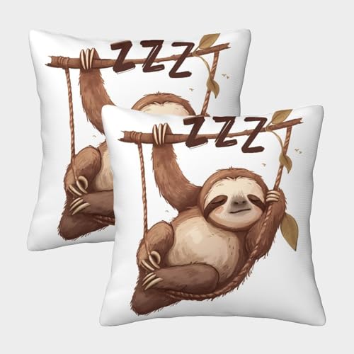 WZXYMXDP Pferd Gemusterte Tierisches Thema Kissenbezüge Im 2er-Set, Geeignet Für Living Room Accent Und Bedroom Comfort, Leicht Zu Reinigen 50x50cm von WZXYMXDP