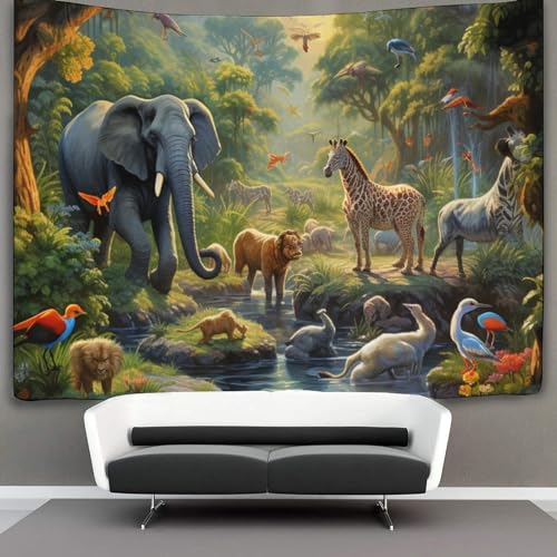 WZXYMXDP Schöne Bilder Wandteppich Fotohintergrund Zoo Wandteppich Wandbehang Für Schlafzimmer Wohnzimmer College Wohnheim Home Dekoration 100cmx150cm von WZXYMXDP