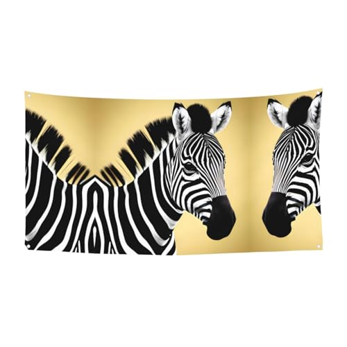 178 x 89 cm dekoratives Banner, schwarz-weißes Zebra-Urlaubsbanner zum Aufhängen, für Innen- und Außenbereich, Weihnachtsfeier, Geburtstagsparty-Banner, 178 x 89 cm dekoratives Banner, schwarz-weißes Zebra-Urlaubsbanner zum Aufhängen, für Innen- und Außenbereich, Weihnachtsfeier, Geburtstagsparty-Banner, von WZYCWB