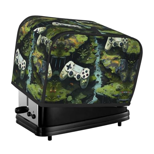 Anime Gamepad Toaster Abdeckung, geeignet für breites Schlitz-Design, mit seitlicher Aufbewahrungstasche, leicht zu reinigen, staubdicht, geeignet für die Küche. von WZYCWB