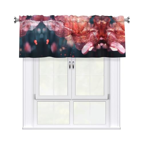 Bedruckter Vorhang mit Kristallblättern, 137,2 x 45,7 cm, geeignet für Türen, Fenster, Trennwände und Erkerfenster Bedruckter Vorhang mit Kristallblättern, 137,2 x 45,7 cm, geeignet für Türen, Fenster, Trennwände und Erkerfenster von WZYCWB