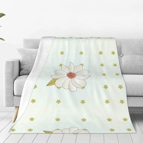 Camellia in Bloom Ultraweiche Micro-Fleece-Decke, 152,4 x 127 cm, geeignet für Bett, Sofa, Camping, kaltes Kino oder Reisen von WZYCWB
