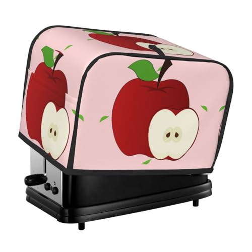 Cartoon Red Fruit Toaster Abdeckung, geeignet für breite Schlitz-Design, mit seitlicher Aufbewahrungstasche, leicht zu reinigen, staubdicht, geeignet für die Küche. von WZYCWB