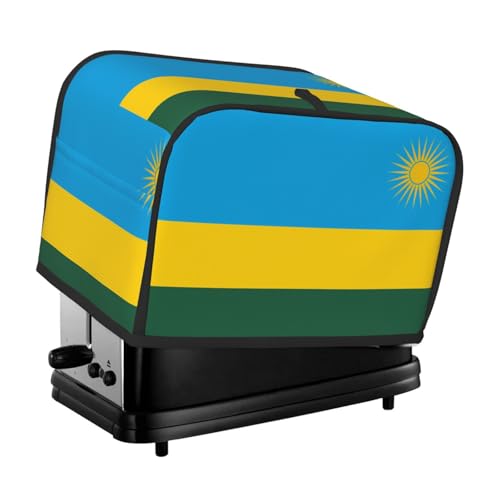 Flagge von Ruanda Toaster-Abdeckung, geeignet für breites Schlitz-Design, mit seitlicher Aufbewahrungstasche, leicht zu reinigen, staubdicht, geeignet für die Küche. von WZYCWB