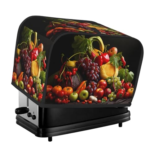Gemüse- und Obst-Toaster-Abdeckung, geeignet für breite Schlitze, mit seitlicher Aufbewahrungstasche, leicht zu reinigen, staubdicht, geeignet für die Küche. von WZYCWB