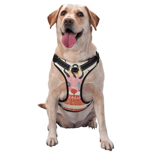 Handgefertigtes Bild groß bedruckte Haustier-Traktionsweste – ideal für Spaziergänge mit dem Hund, Wandern, tägliche Reisen Handgefertigtes Bild groß bedruckte Haustier-Traktionsweste – ideal für Spaziergänge mit dem Hund, Wandern, tägliche Reisen von WZYCWB