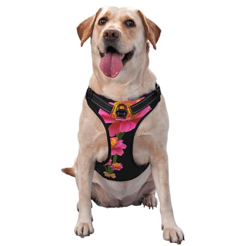 Haustier-Traktionsweste mit feinen Blättern, Chrysanthemen, Größe XL, ideal für Spaziergänge mit dem Hund, Wandern, tägliche Reisen von WZYCWB