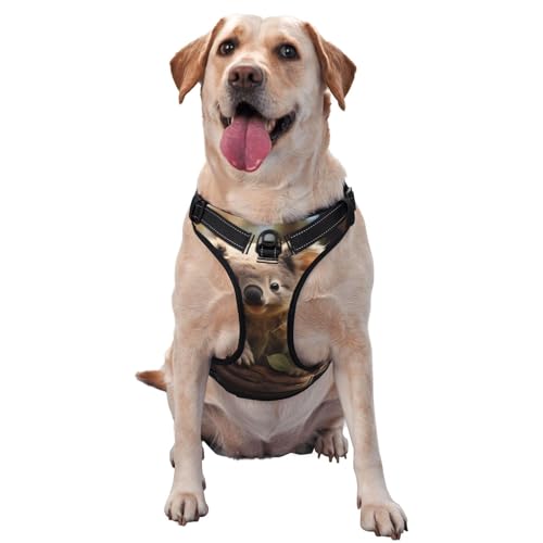 Haustier-Traktionsweste mit niedlicher Koala-Pflanze, Größe XL, ideal für Spaziergänge mit dem Hund, Wandern, tägliche Reisen von WZYCWB