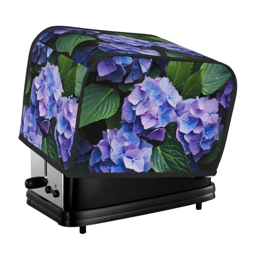 Hortensie in Bloom Toaster-Abdeckung, geeignet für breites Schlitz-Design, mit seitlicher Aufbewahrungstasche, leicht zu reinigen, staubdicht, geeignet für die Küche. von WZYCWB