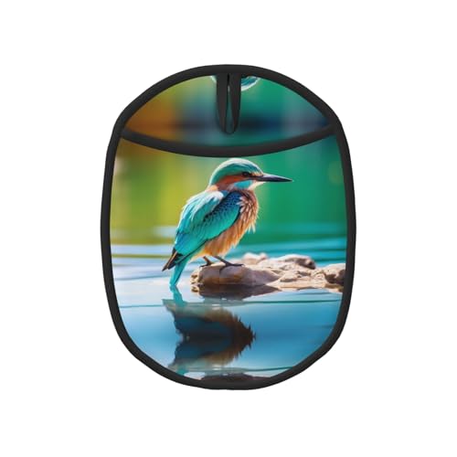 Lagoon Bird 1 Stück gemusterte Silikon-Topfmatte (1/2er-Pack), hochtemperaturbeständig und rutschfest, geeignet zum Grillen, Backen usw. von WZYCWB