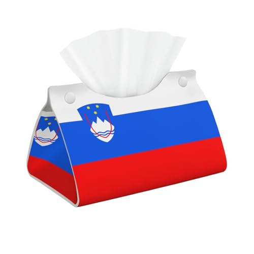 Lange Taschentuchbox aus Leder mit Flagge Sloweniens, geeignet für Nachttische, Werkbänke und dekorative Taschentuchabdeckungen für den Heimschreibtisch. Lange Taschentuchbox aus Leder mit Flagge Sloweniens, geeignet für Nachttische, Werkbänke und dekorative Taschentuchabdeckungen für den Heimschreibtisch. von WZYCWB
