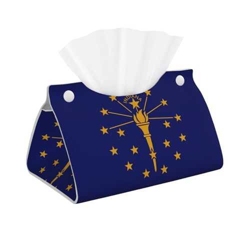 Lange Taschentuchbox aus Leder mit Indiana-Flagge, geeignet für Nachttische, Werkbänke und dekorative Taschentuchabdeckungen für den Heimschreibtisch. Lange Taschentuchbox aus Leder mit Indiana-Flagge, geeignet für Nachttische, Werkbänke und dekorative Taschentuchabdeckungen für den Heimschreibtisch. von WZYCWB