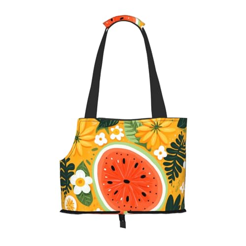 Leichte, atmungsaktive Reise-Umhängetasche für kleine Haustiere, WZYCWB Fruits Hintergrund Illustration bedruckte Haustier-Umhängetasche Leichte, atmungsaktive Reise-Umhängetasche für kleine Haustiere, WZYCWB Fruits Hintergrund Illustration bedruckte Haustier-Umhängetasche von WZYCWB