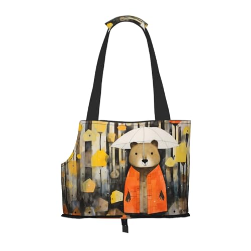 Leichte, atmungsaktive Reise-Umhängetasche für kleine Haustiere, WZYCWB Groundhog Illustration bedruckte Haustier-Umhängetasche Leichte, atmungsaktive Reise-Umhängetasche für kleine Haustiere, WZYCWB Groundhog Illustration bedruckte Haustier-Umhängetasche von WZYCWB