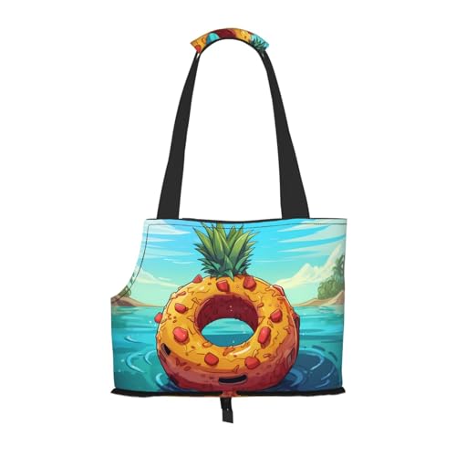 Leichte, atmungsaktive Reise-Umhängetasche für kleine Haustiere, WZYCWB Sommer, Ananas, Obst, bedruckte Haustier-Umhängetasche Leichte, atmungsaktive Reise-Umhängetasche für kleine Haustiere, WZYCWB Sommer, Ananas, Obst, bedruckte Haustier-Umhängetasche von WZYCWB