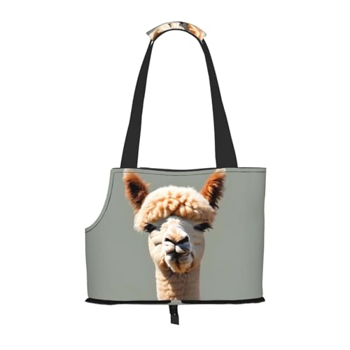 Leichte, atmungsaktive Reise kleine Haustier Umhängetasche, WZYCWB Alpaka Avatar bedruckte Haustier Umhängetasche von WZYCWB