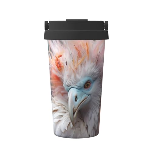 Lustige Isolierflasche mit Vogelköpfen, tragbare Kaffeetasse, Büro-Fitness-Wasserbecher von WZYCWB